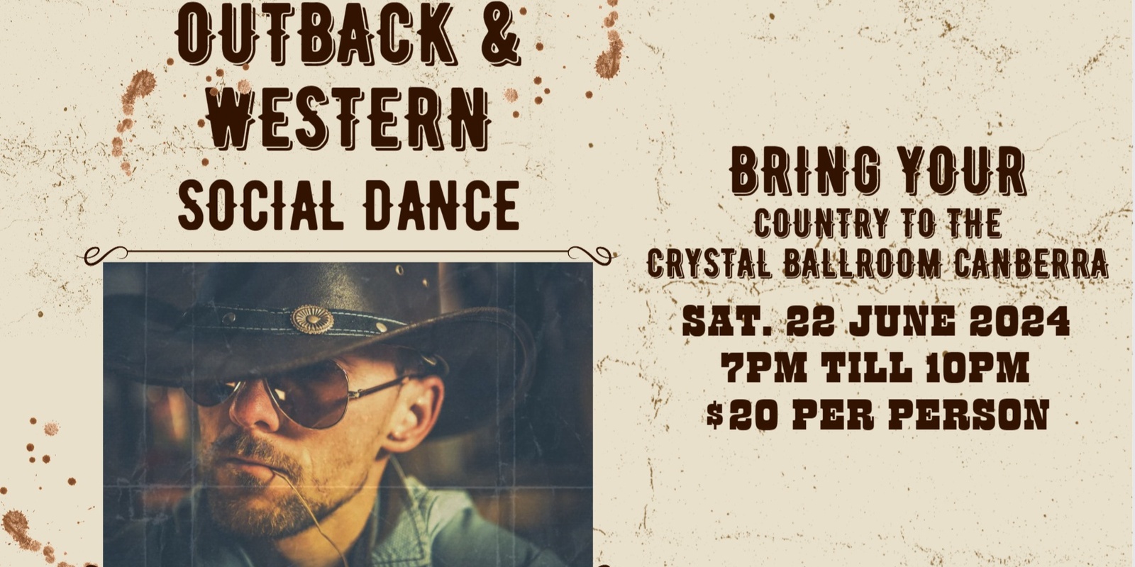Banner image for Crystal Ballroom Canberra - June Outback & Western Social Dance