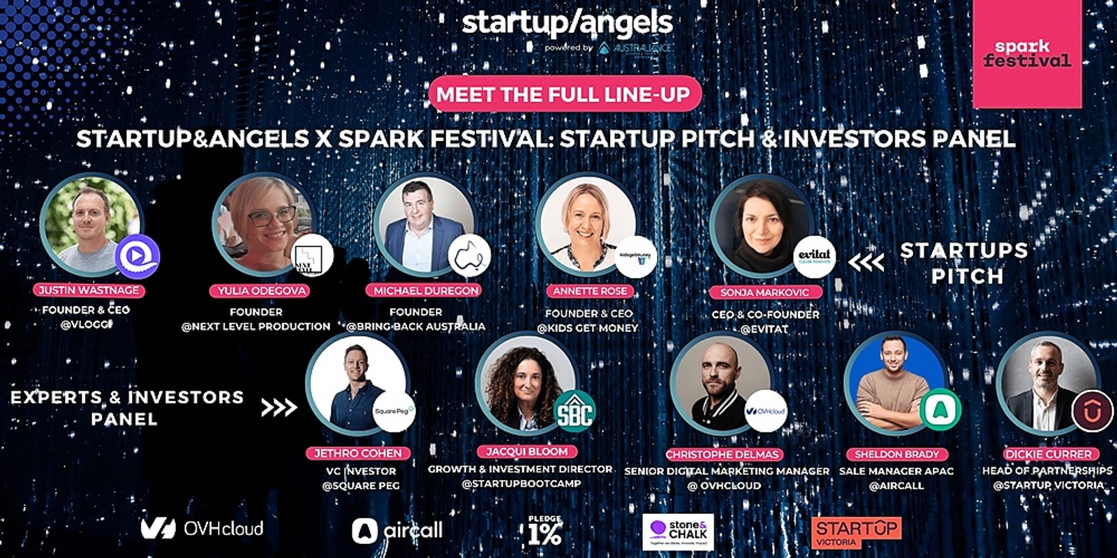 Banner image for Startup&Angels  x Spark Festival | Startups pitch & Investors panel | Melbourne 