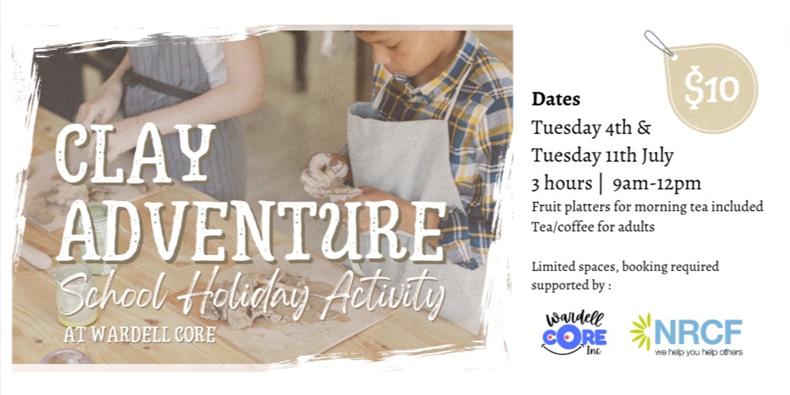Banner image for Clay Adventure - school holidays activity