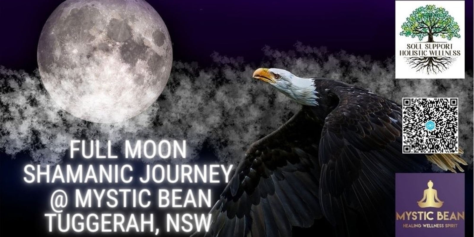 Banner image for Full Moon Shamanic Journey and Sound Healing @ Mystic Bean
