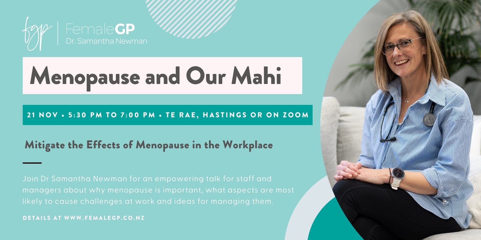 Banner image for Menopause and Our Mahi