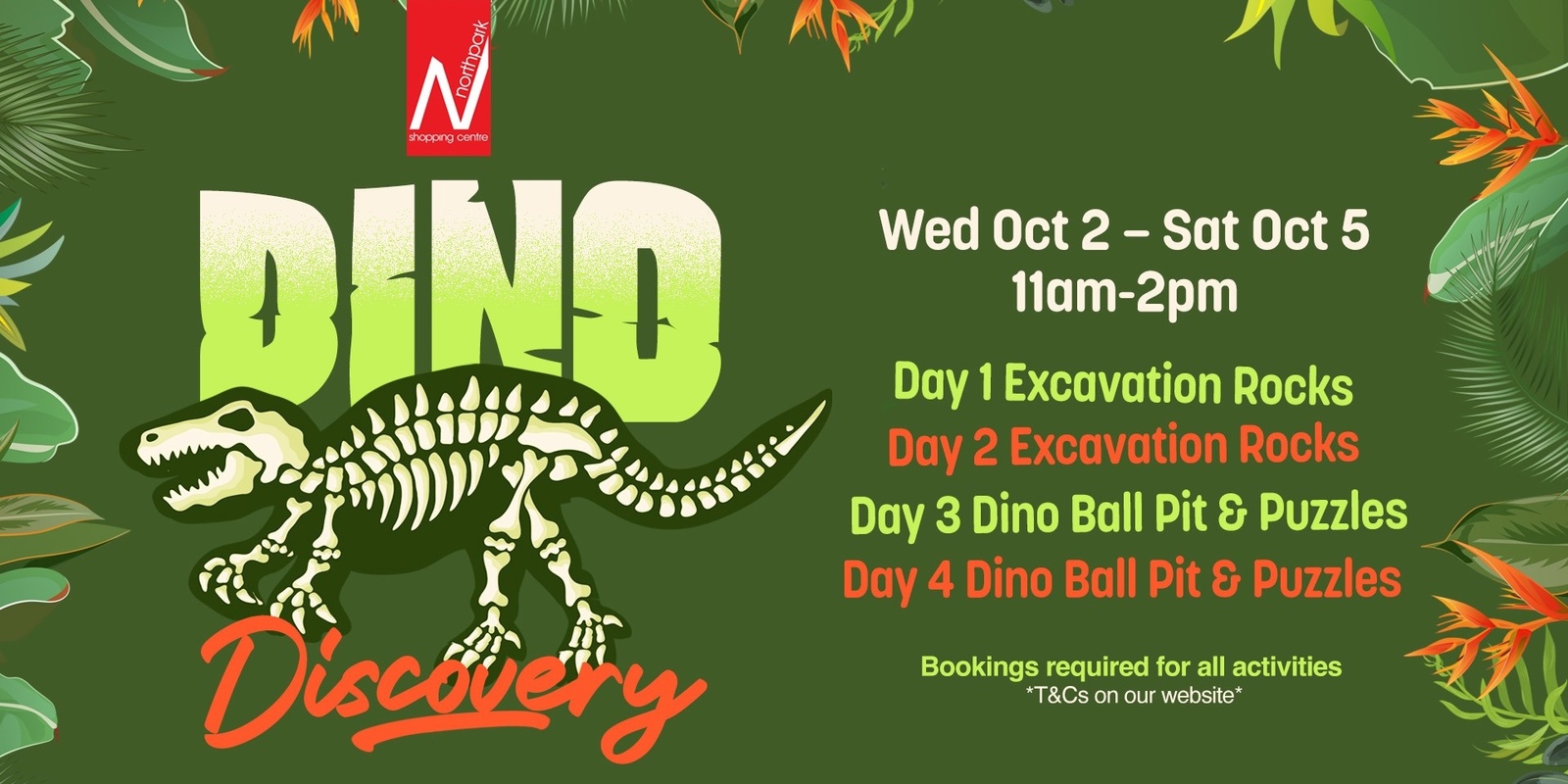 Banner image for Dino Discovery at Northpark Shopping Centre!