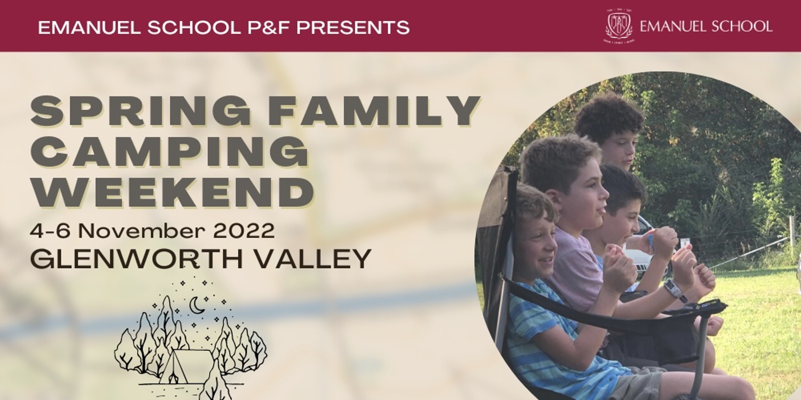 Banner image for Emanuel School P&F Spring Family Camping 