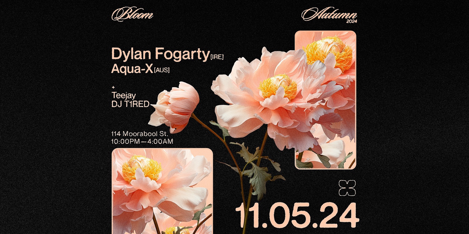 Banner image for Bloom ▬ Dylan Fogarty [IRE] & Aqua-X [AUS]