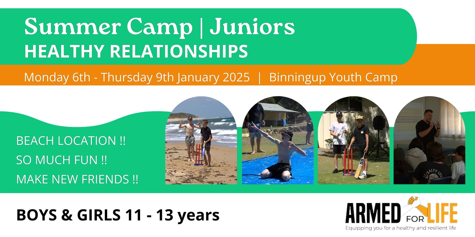 Banner image for Armed For Life : Summer Camp Juniors 2025