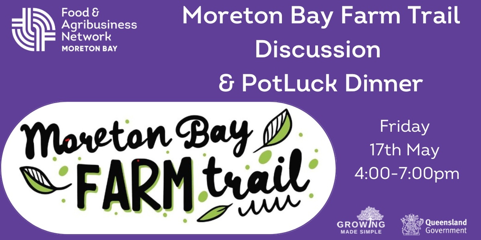 Banner image for Moreton Bay Farm Trail and Pot Luck Dinner