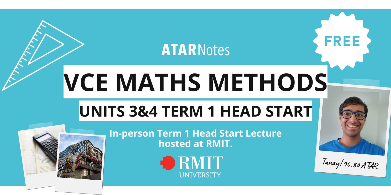 Banner image for VCE Methods 3&4 Term 1 Head Start Lecture FREE