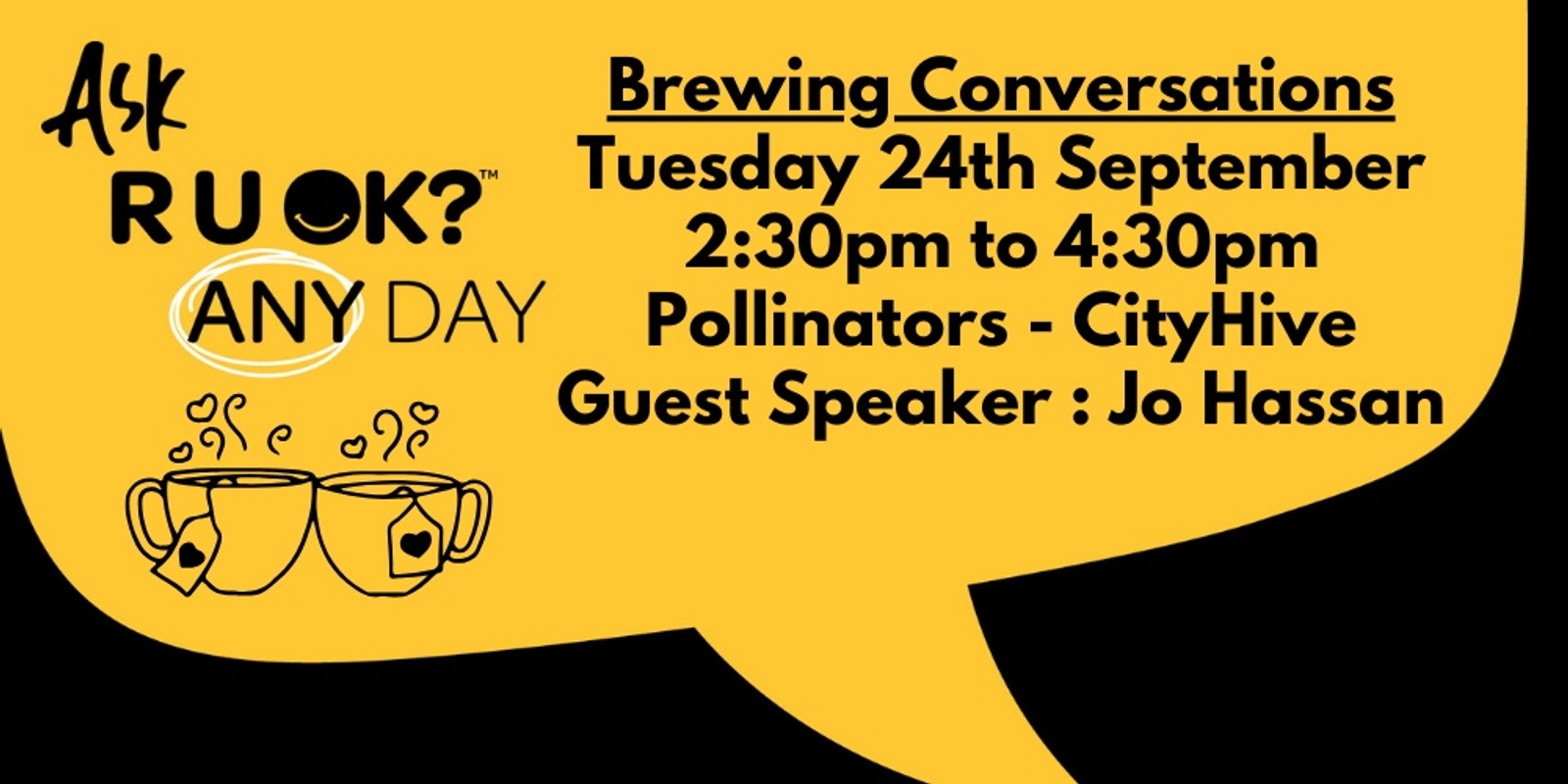 Banner image for Brewing Conversations: An RUOK? Afternoon Tea