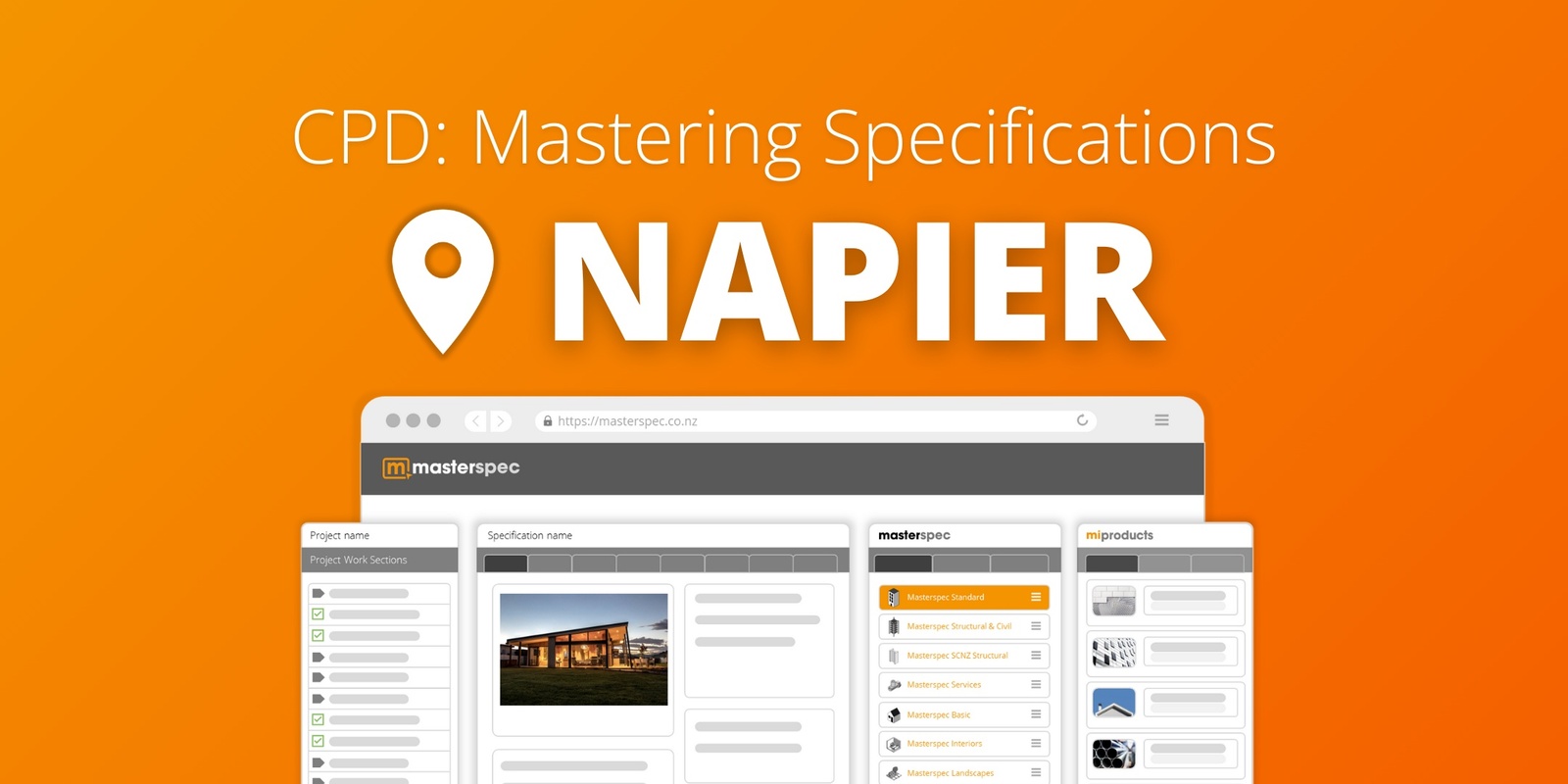 Banner image for CPD: Mastering Masterspec Specifications NAPIER | ⭐ 20 CPD Points