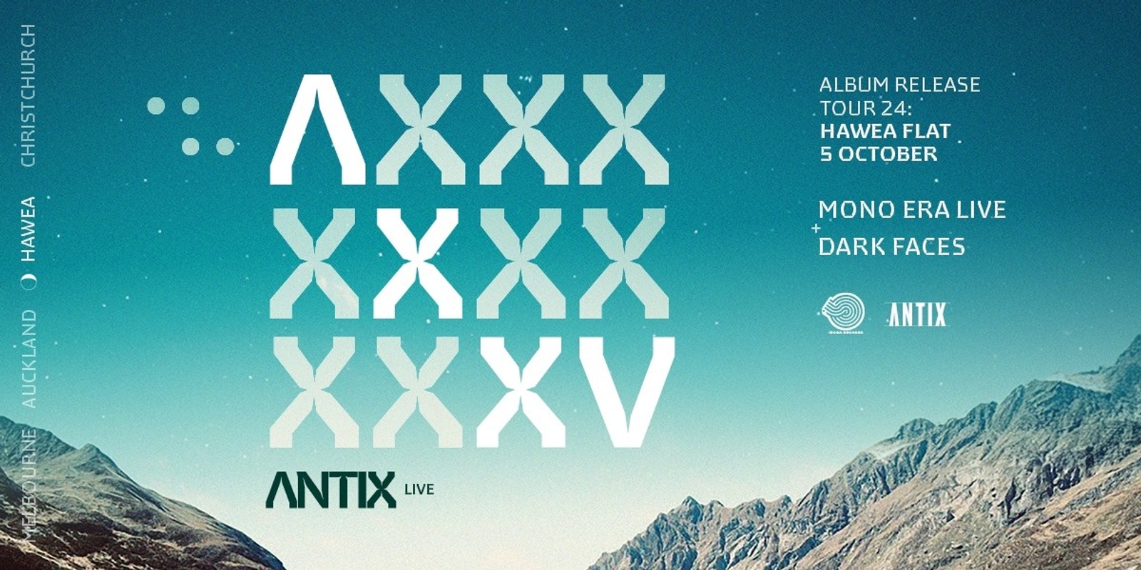 Banner image for ANTIX XXV Album Release Tour Hawea Flat