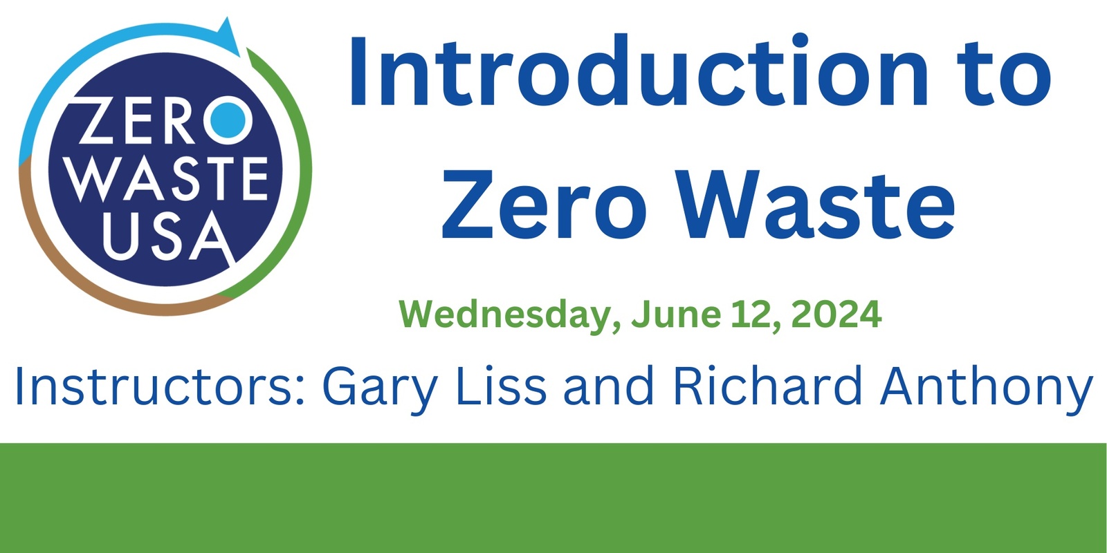Banner image for Introduction to Zero Waste - June 2024