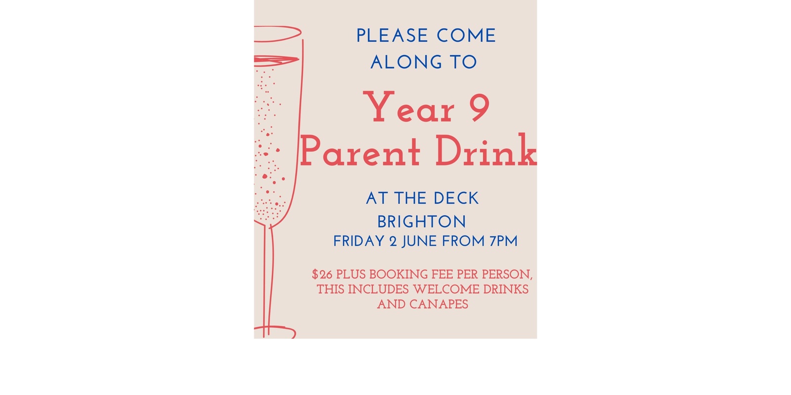 Banner image for CGS Year 9 Parent Drinks