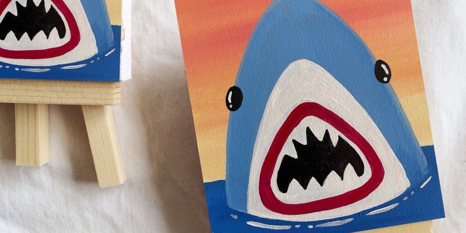 Banner image for Kids Paint + Sip Shark Edition