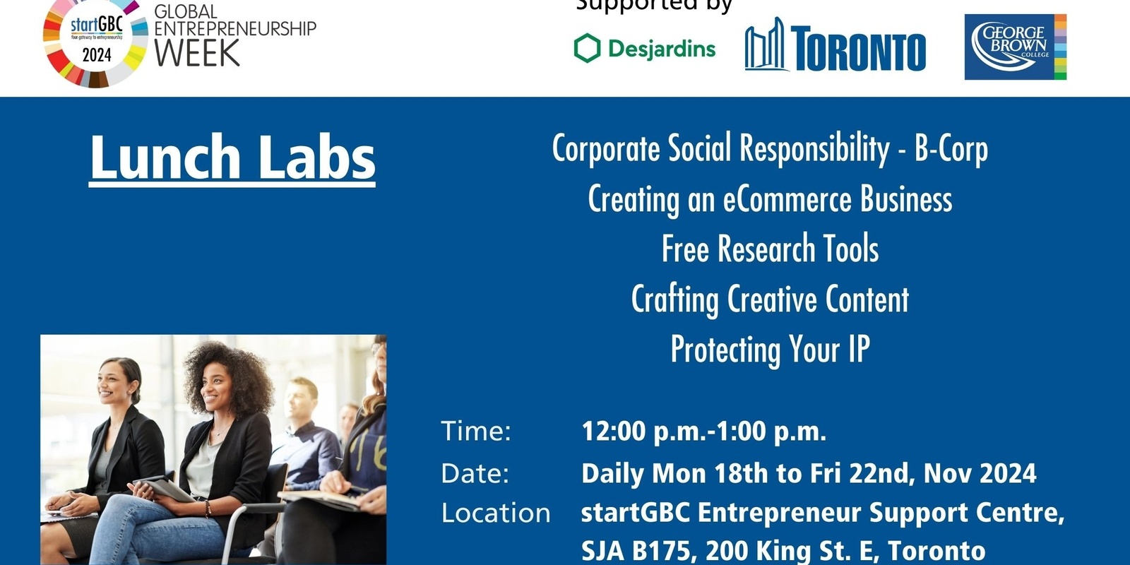 Banner image for startGBC Global Entrepreneurship Week 