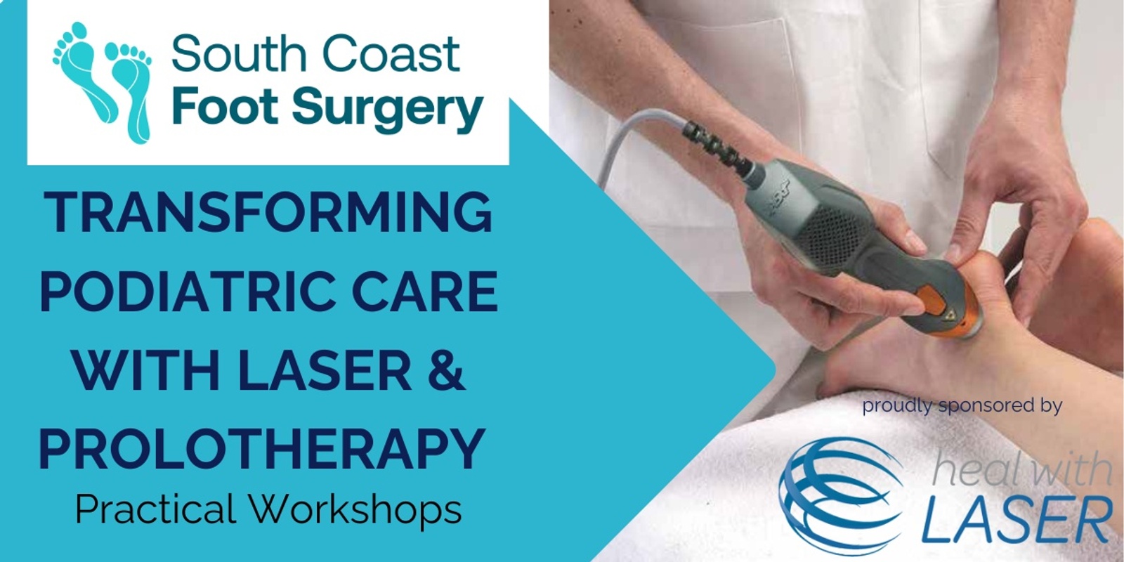 Banner image for Transforming Podiatric Care with Laser & Prolotherapy: Practical Workshops