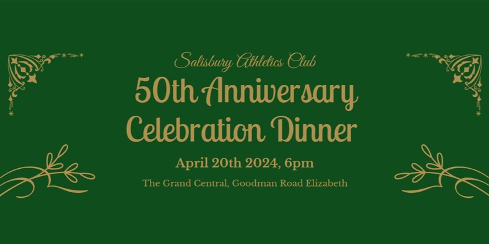 Banner image for Salisbury Athletics Club 50th Anniversary Celebration Dinner
