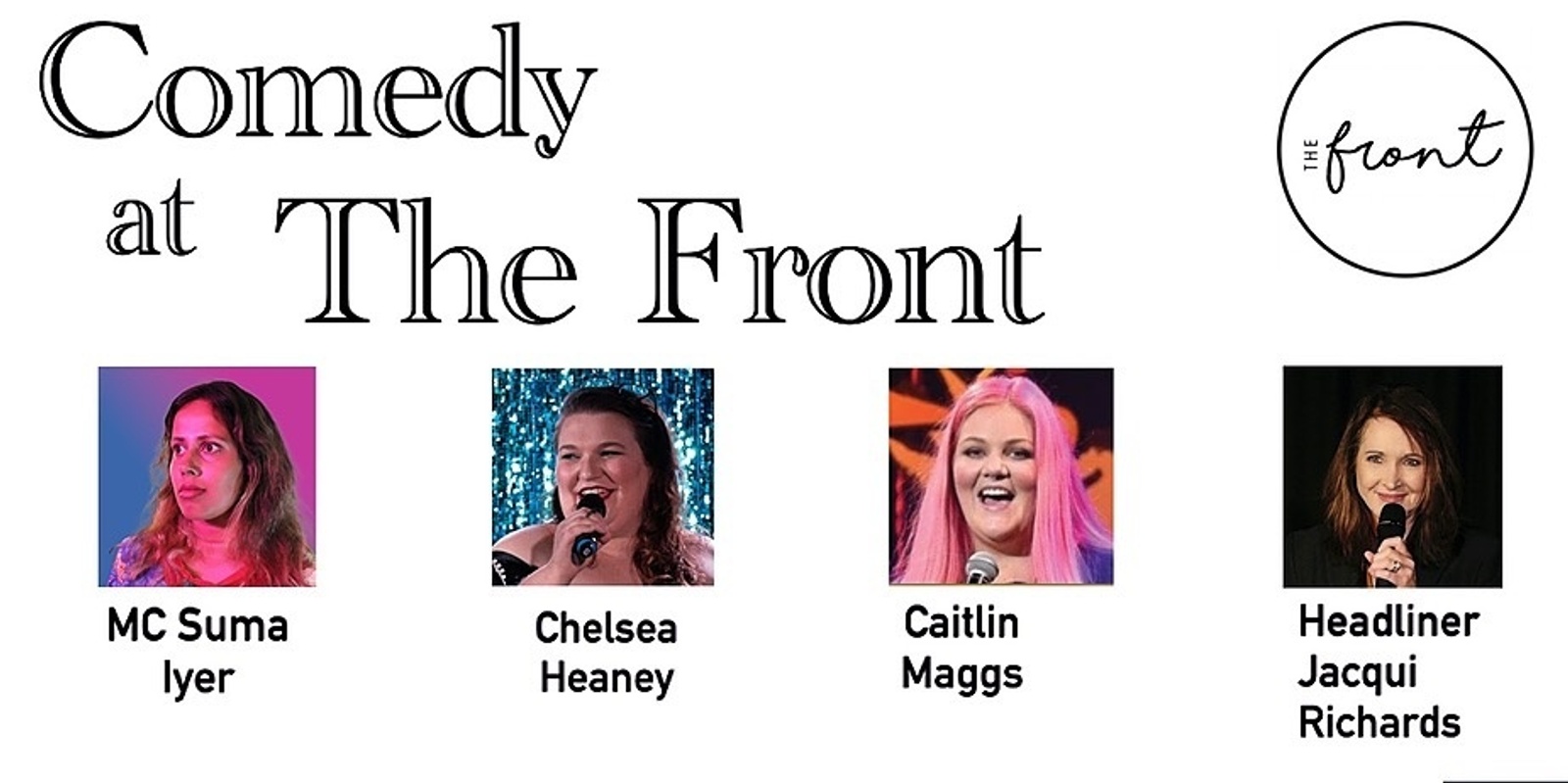 Banner image for Comedy at The Front - Feb: Jacqui Richards
