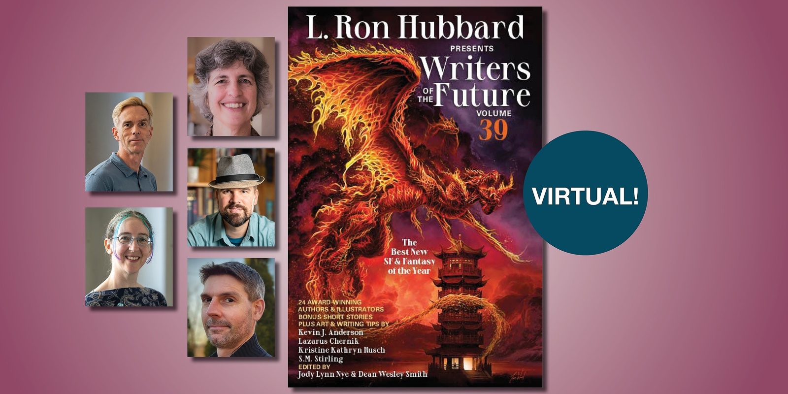 Banner image for Writers of the Future Sci-Fi/Fantasy Virtual Author Panel
