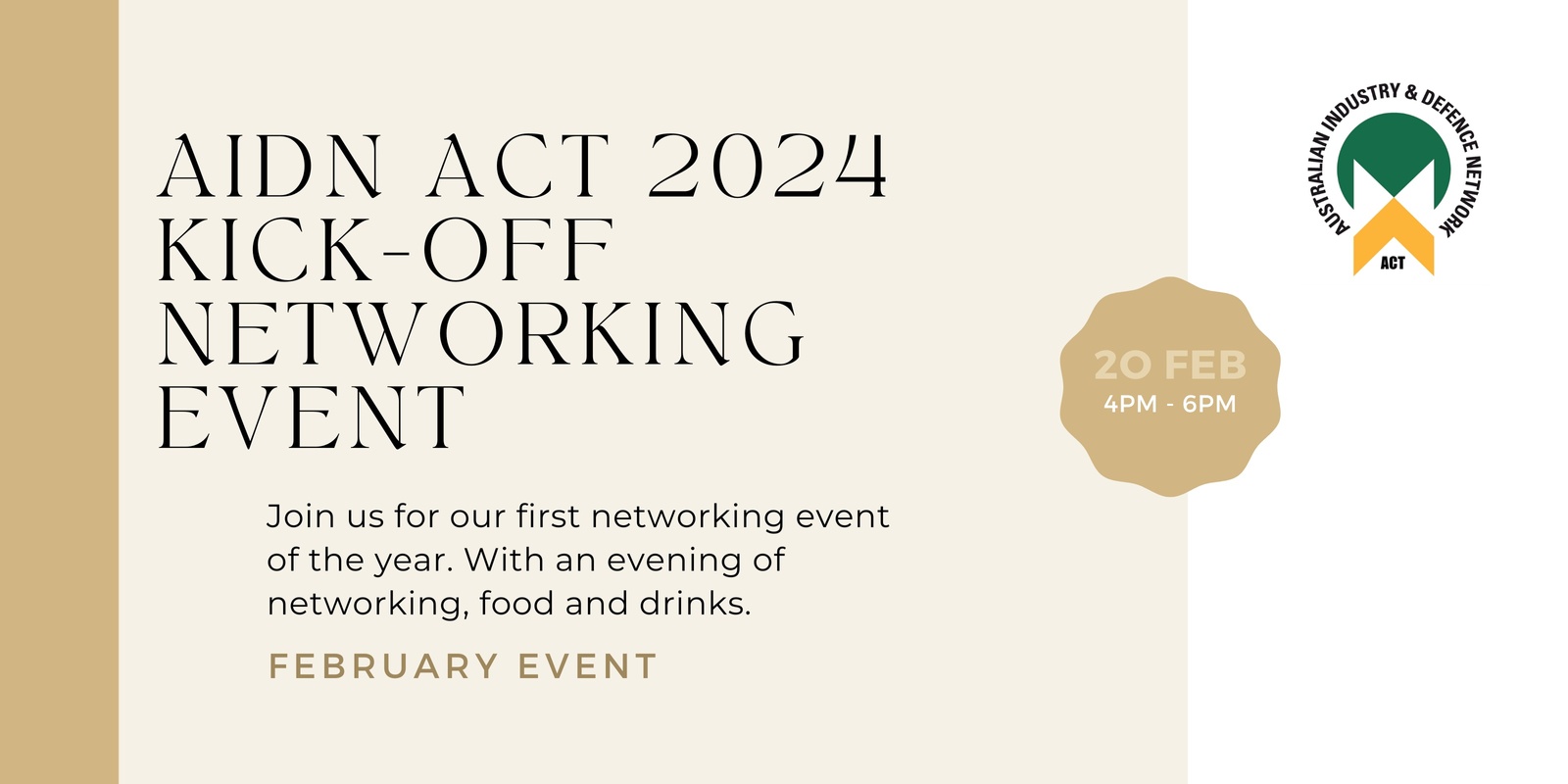 AIDN ACT 2024 KickOff Networking Event Humanitix