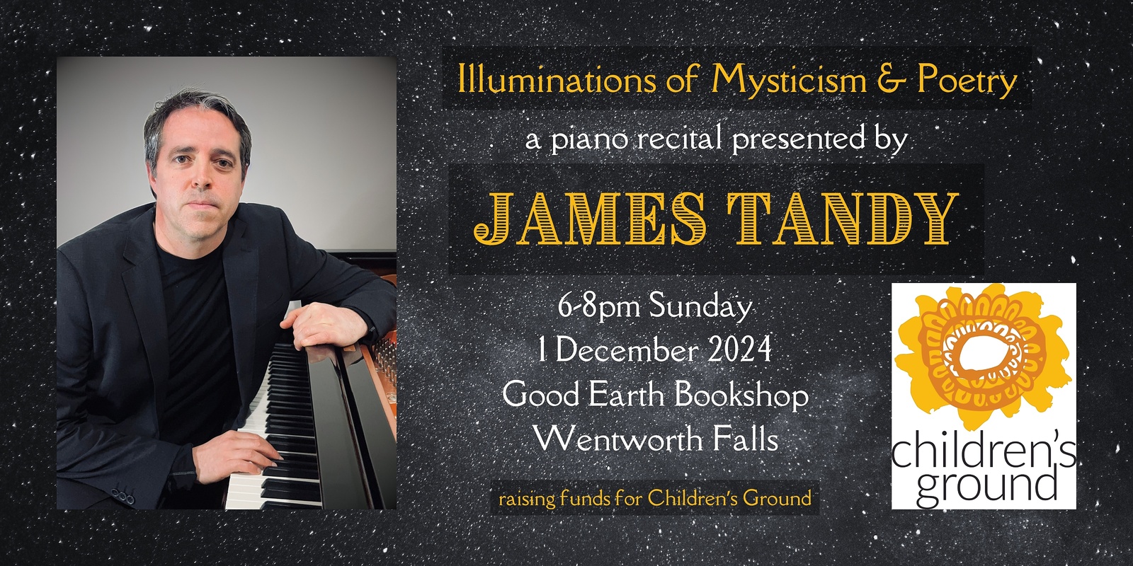 Banner image for James Tandy Piano Recital - Illuminations of Mysticism & Poetry 