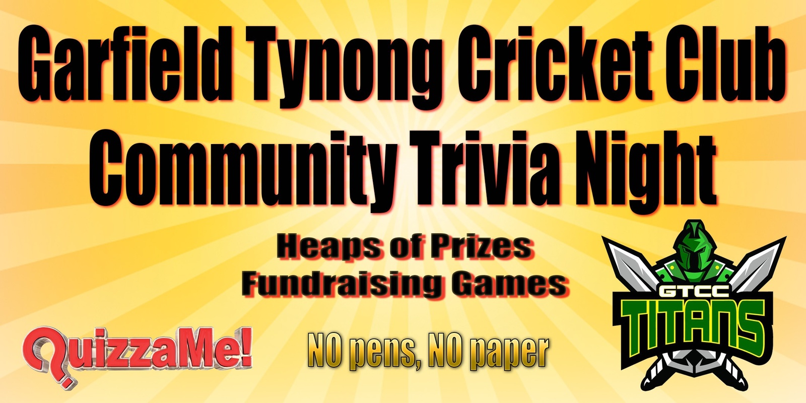 Banner image for Garfield Tynong Cricket Club Community Trivia Night