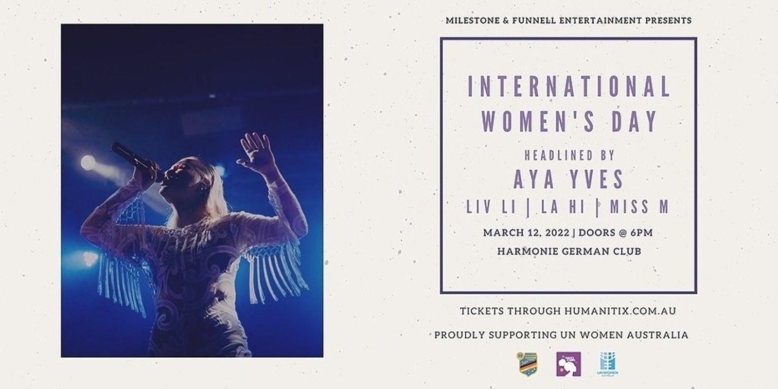 Banner image for International Women's Day Fundraising Event