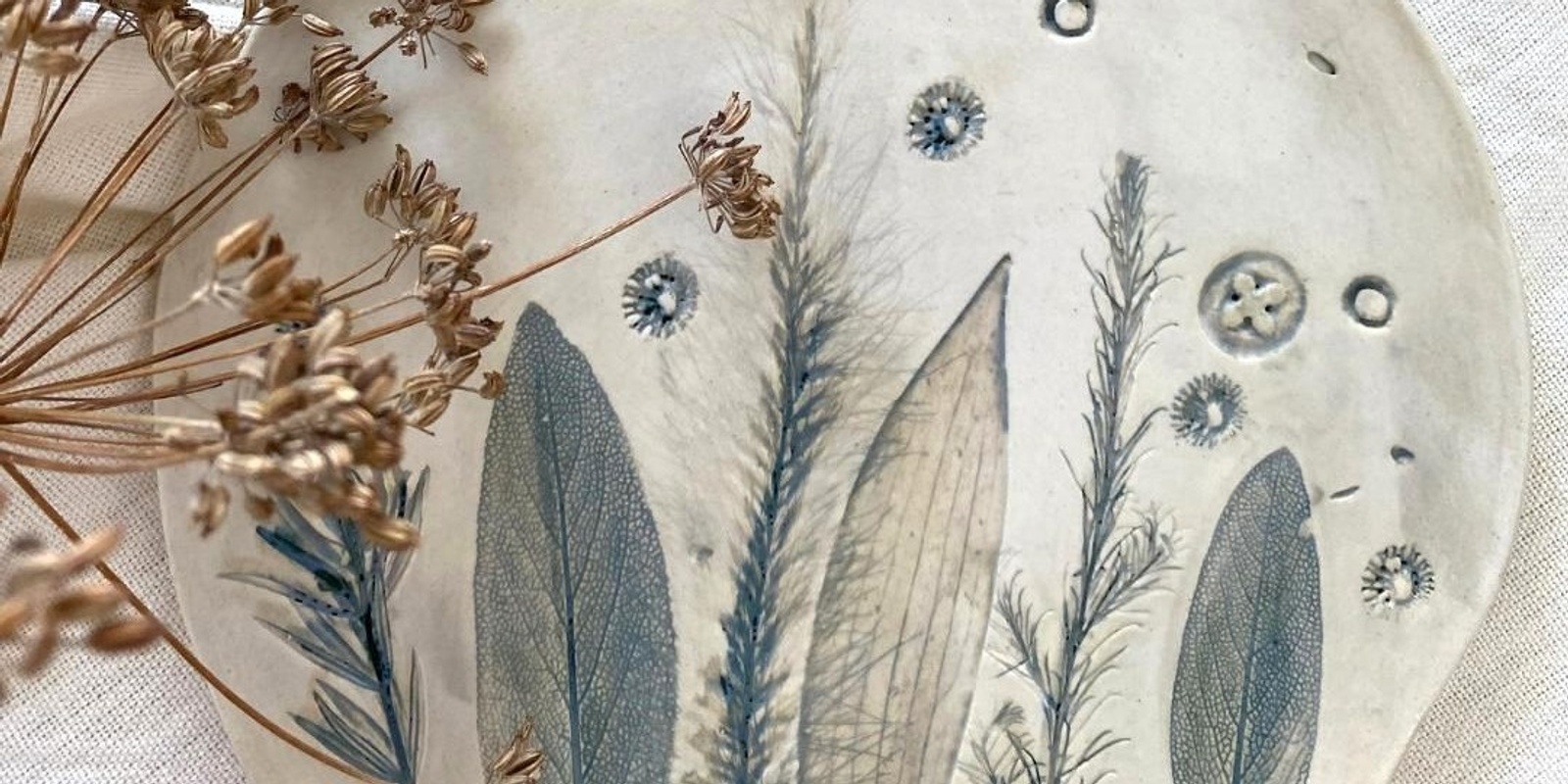 Banner image for Clay Pressing with Botanicals with Mudlarks