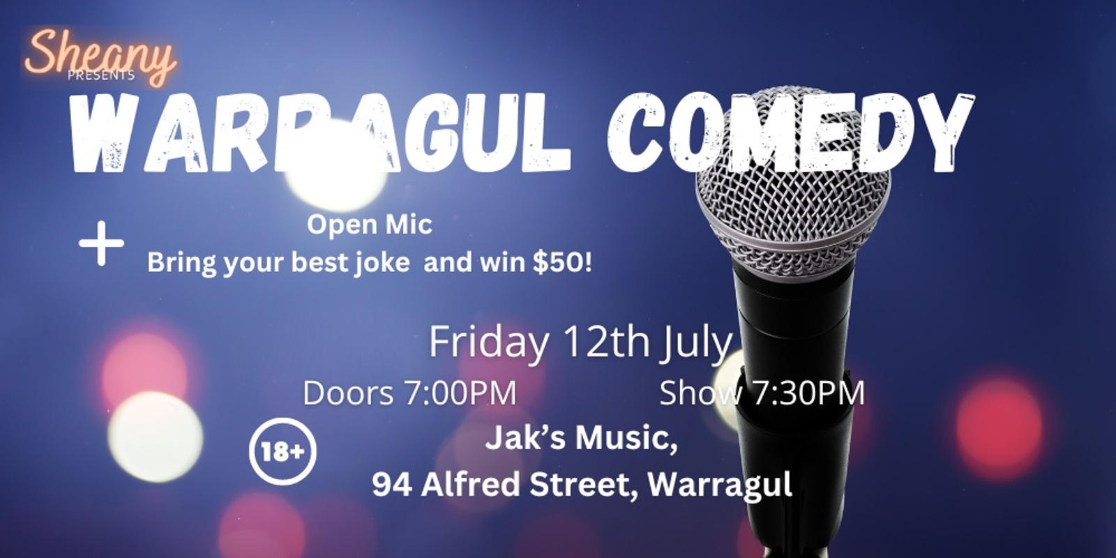 Banner image for Warragul Comedy and Open Mic