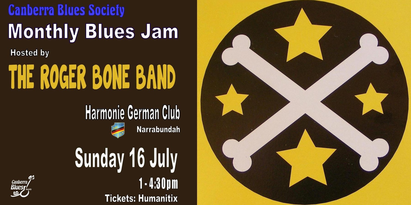 Banner image for CBS July Blues Jam hosted by The Roger Bone Band