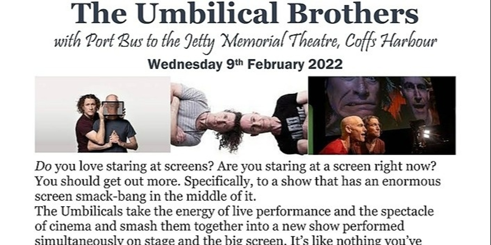 Banner image for Umbilical Brothers