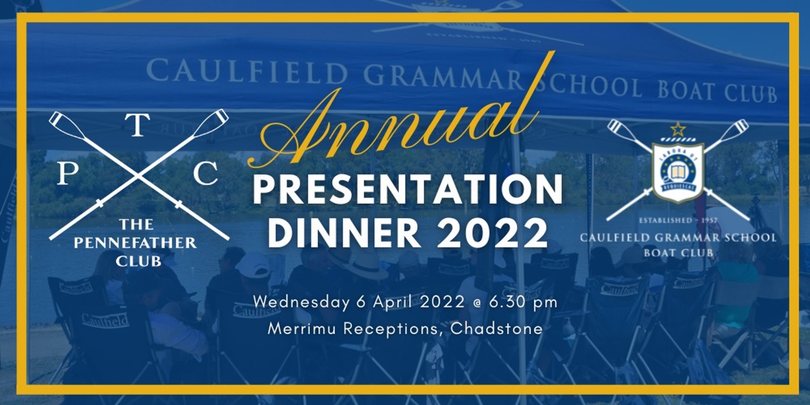 Banner image for Caulfield Grammar School Rowing Presentation Dinner 2022