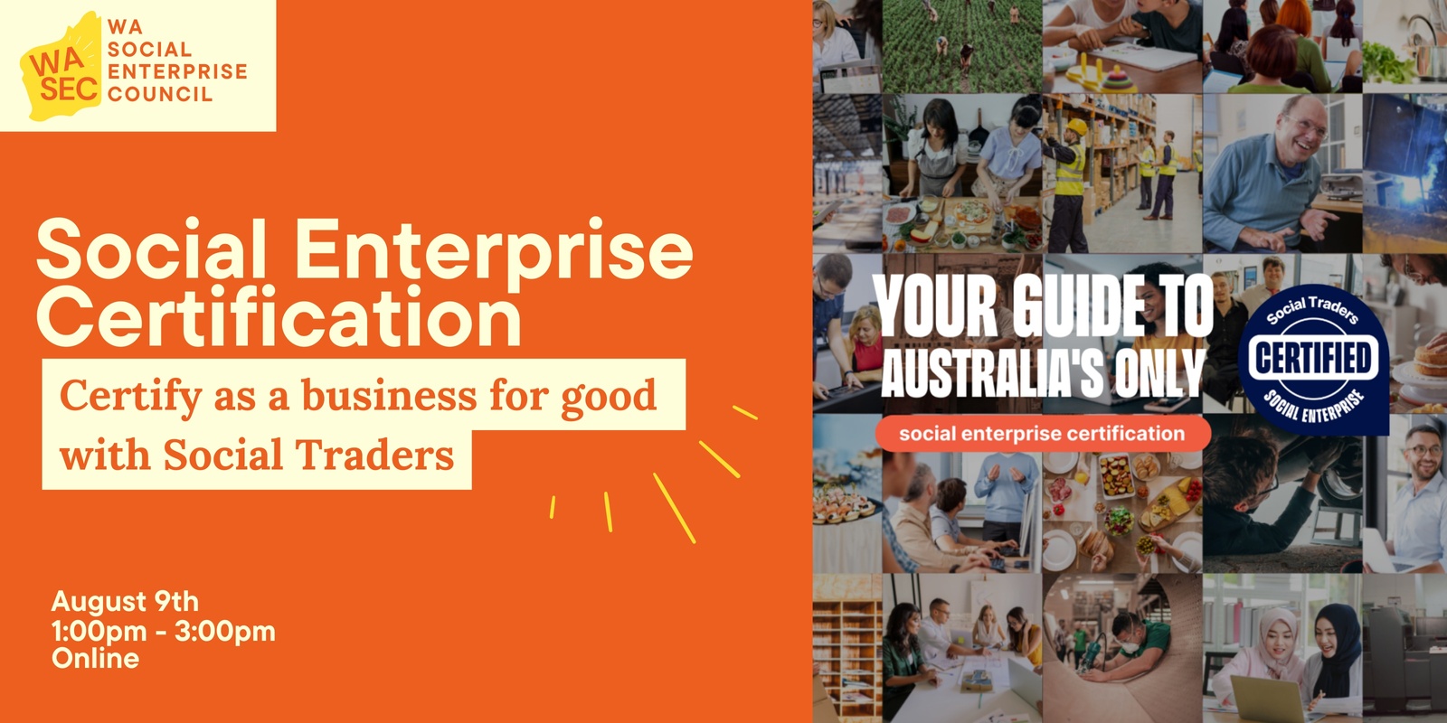 Banner image for WA Social Enterprises: Certify as a business for good! 