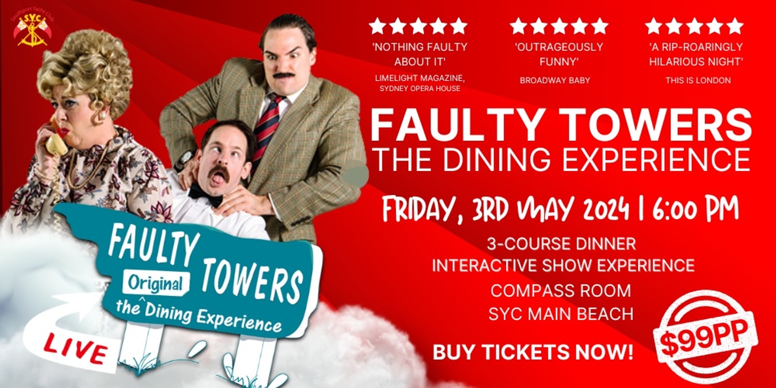 Banner image for Faulty Towers - The Dining Experience - Dinner & Show