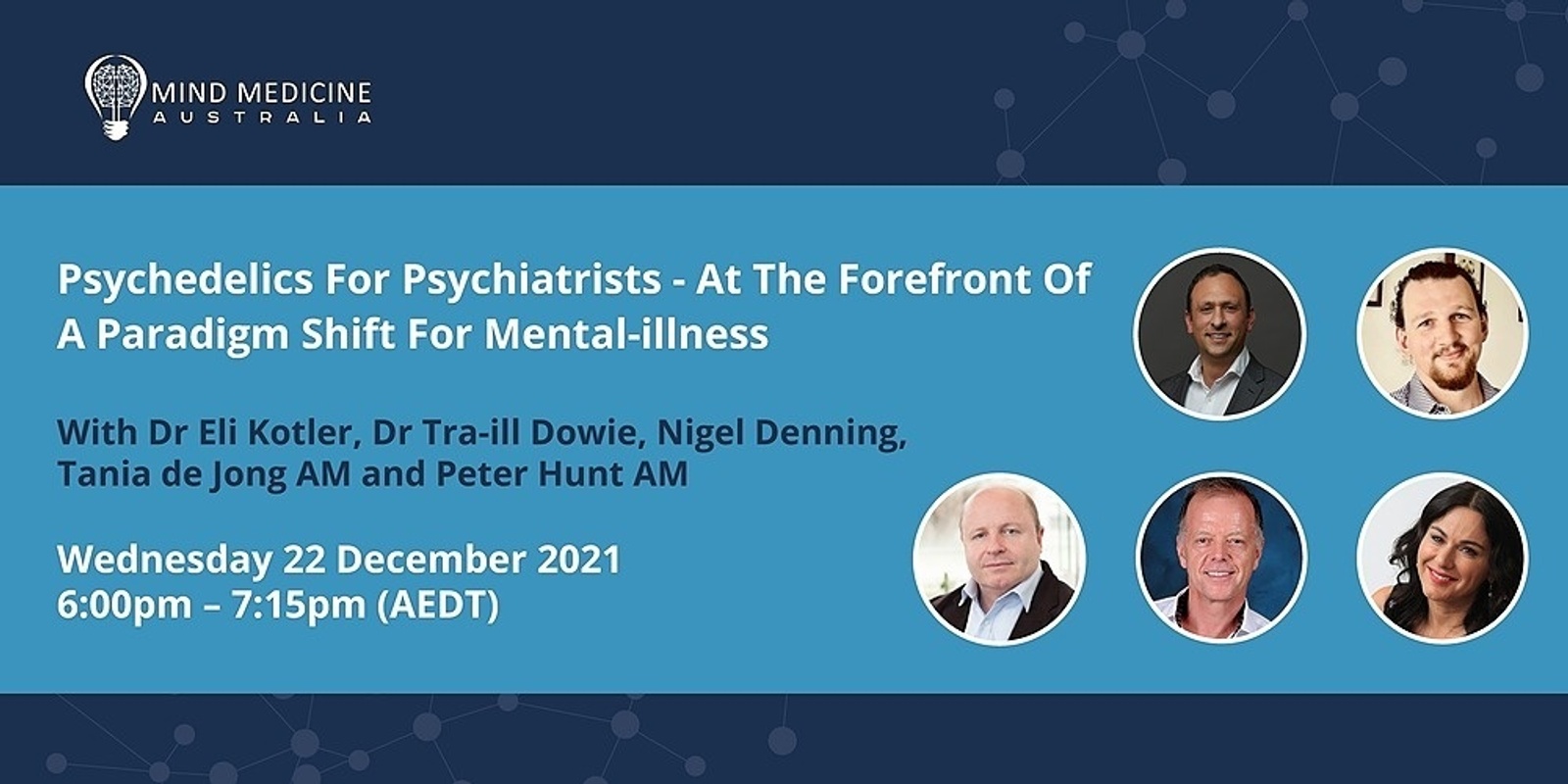 Banner image for FREE WEBINAR: Psychedelic-Assisted Therapies for psychiatrists from a trauma-informed perspective