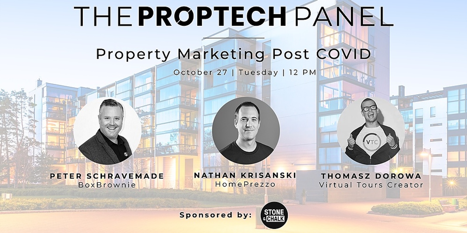 Banner image for Stone & Chalk Presents: Proptech Panel - Property Marketing Post Covid