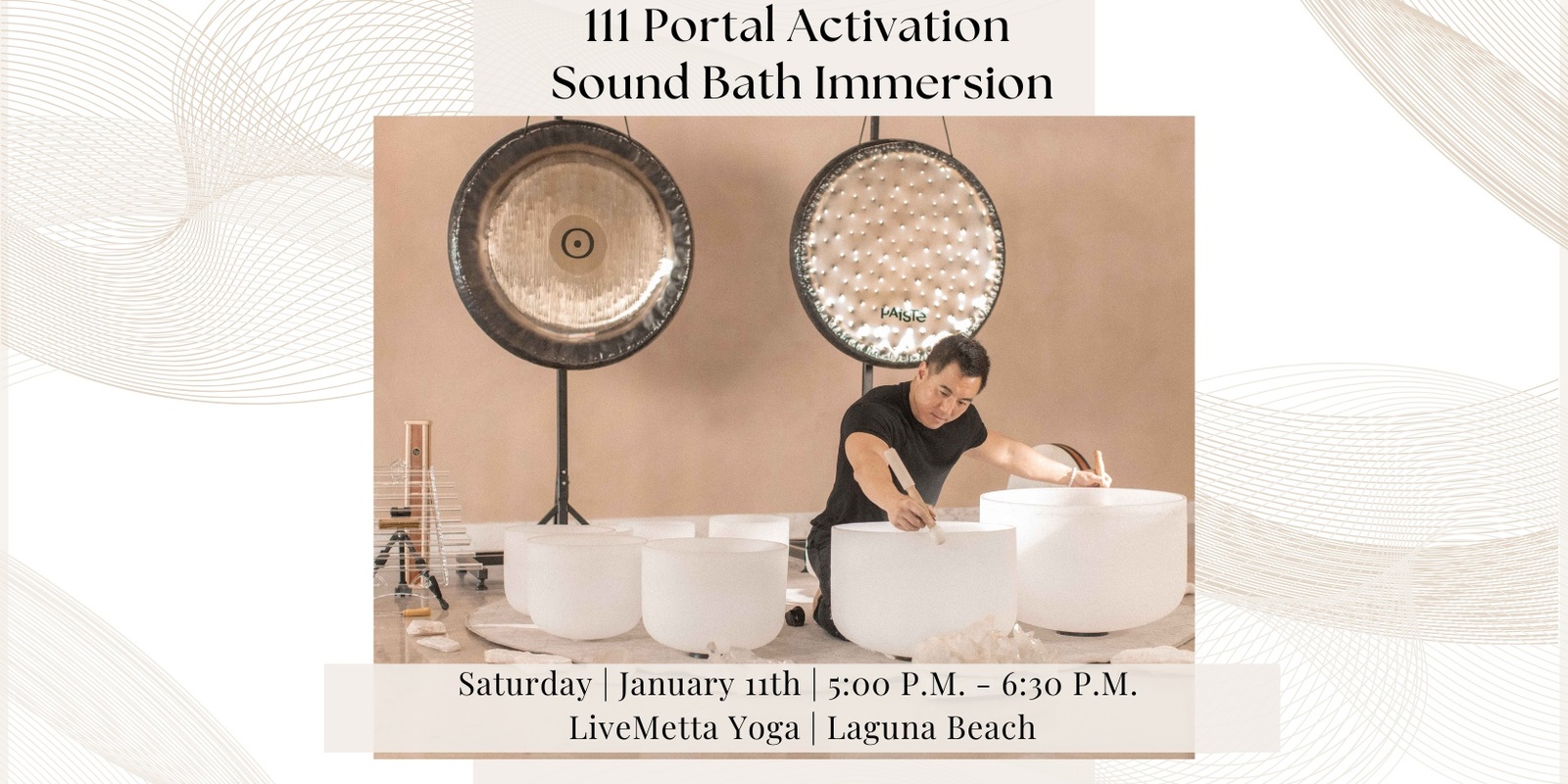 Banner image for 111 Portal Activation Sound Bath Immersion (Laguna Beach)