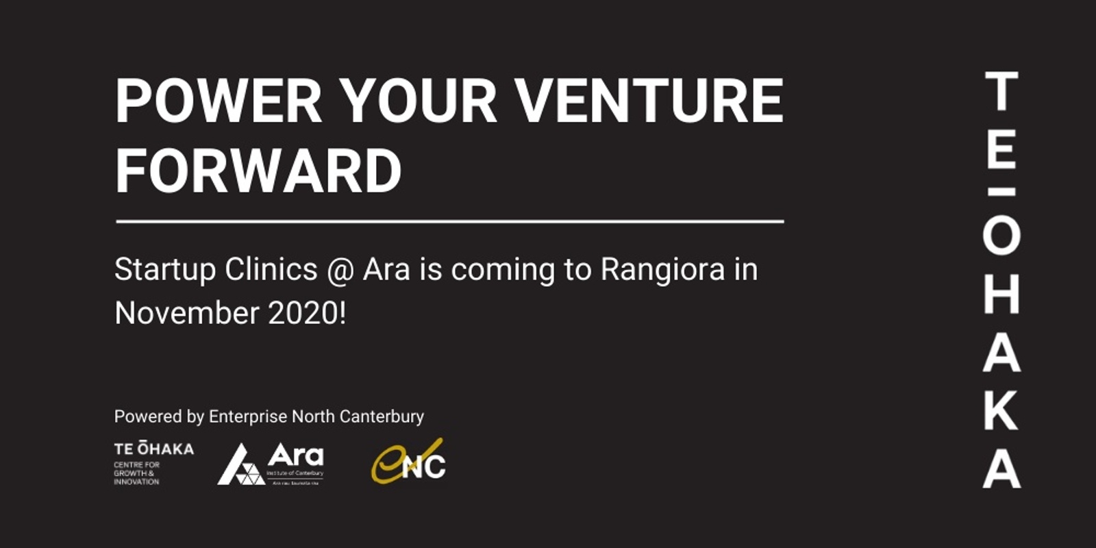 Banner image for Rangiora and Kaiapoi Startup Clinic @ Ara - Powered by Enterprise North Canterbury