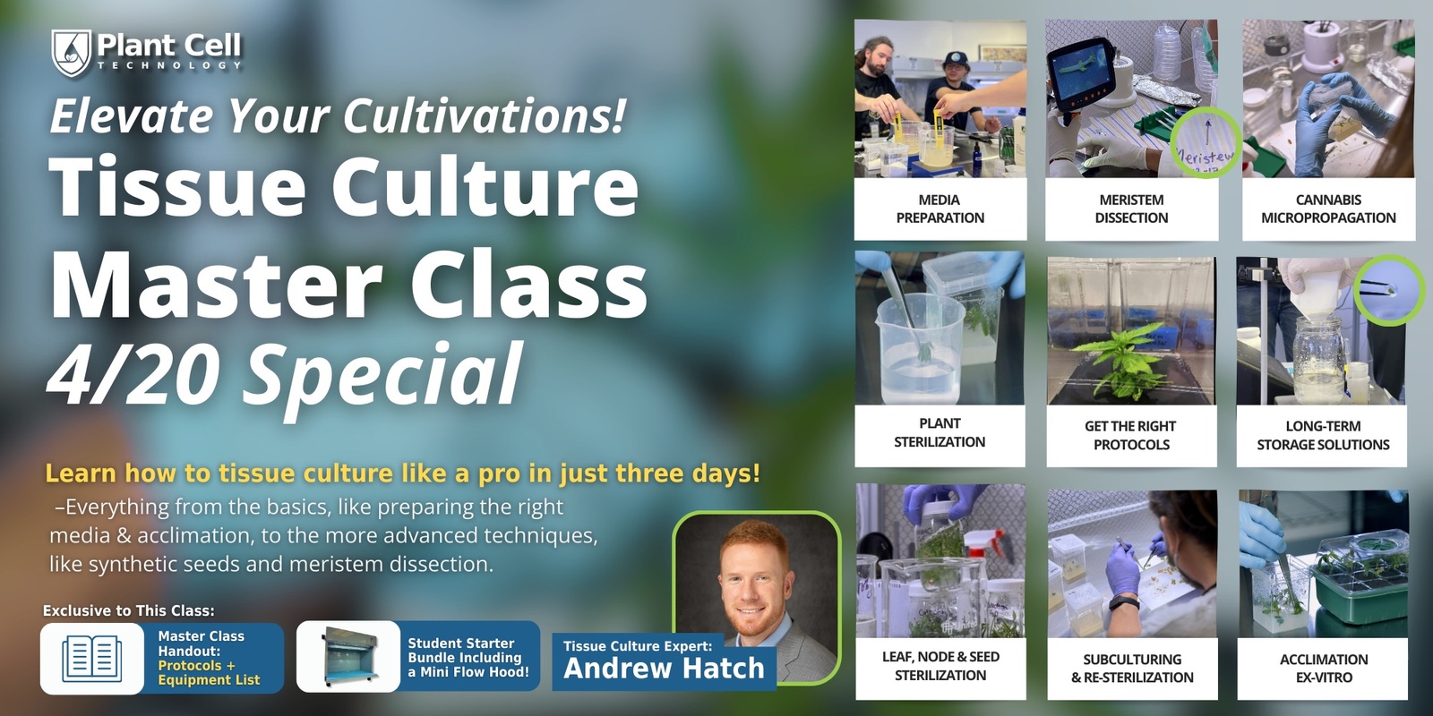 Banner image for Tissue Culture Master Class – 4/20 Las Vegas Special