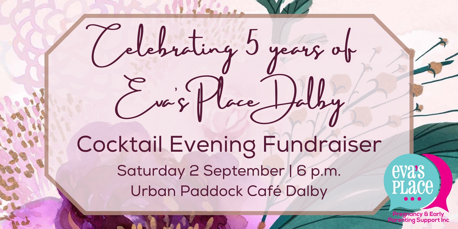 Banner image for Cocktail Evening Fundraiser for Dalby Eva's Place