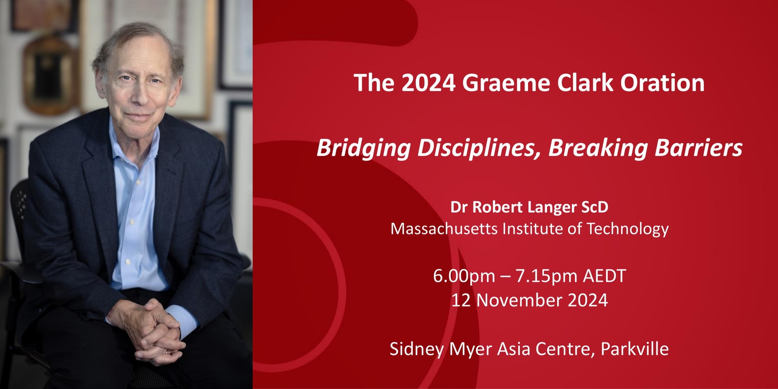 Banner image for 2024 Graeme Clark Oration