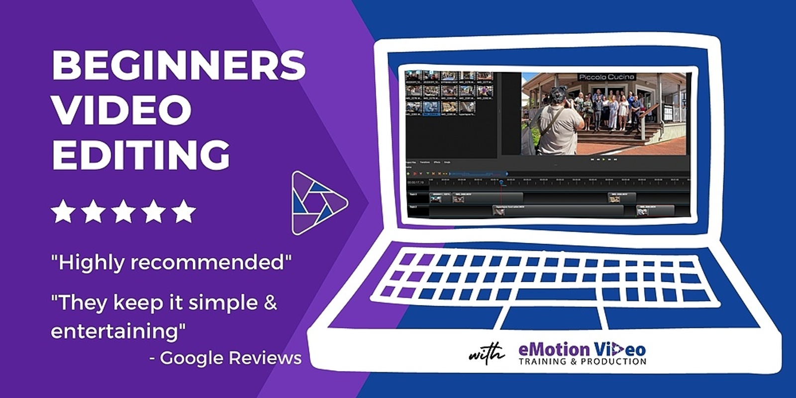 Banner image for Desktop Video Editing (EASY) For YouTube and Websites - BYO Laptop 