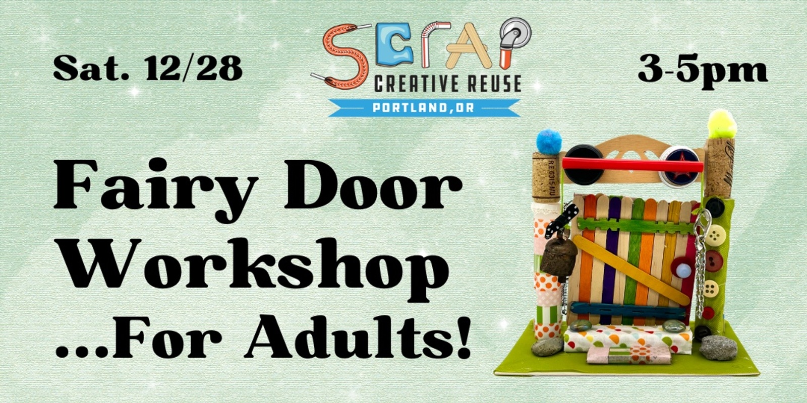 Banner image for Fairy Door Workshop... for Adults! 🧚🍄🚪