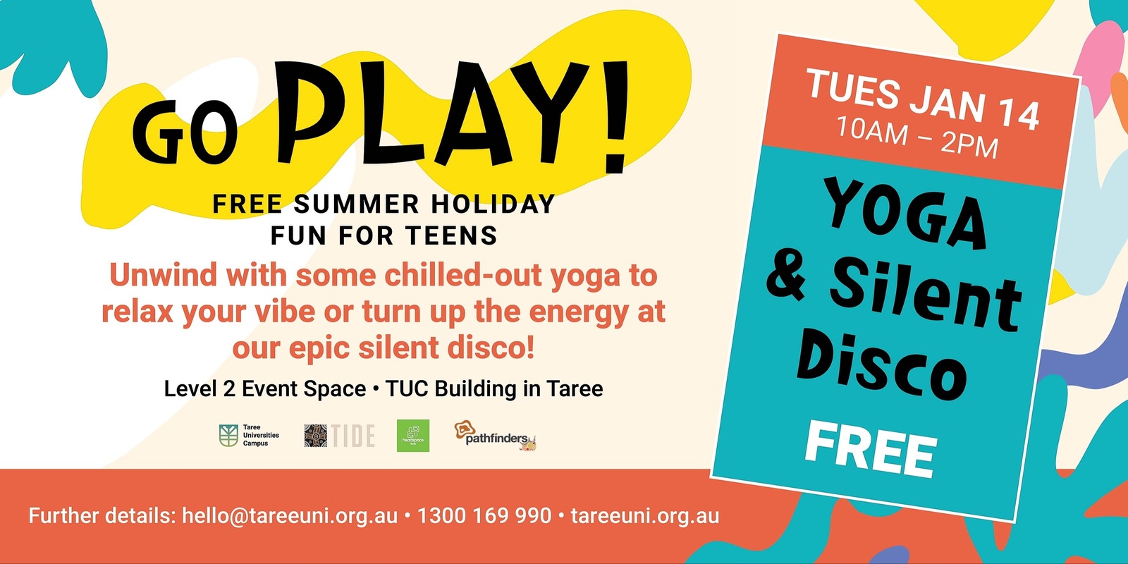 Banner image for Go Play! Yoga & Silent Disco