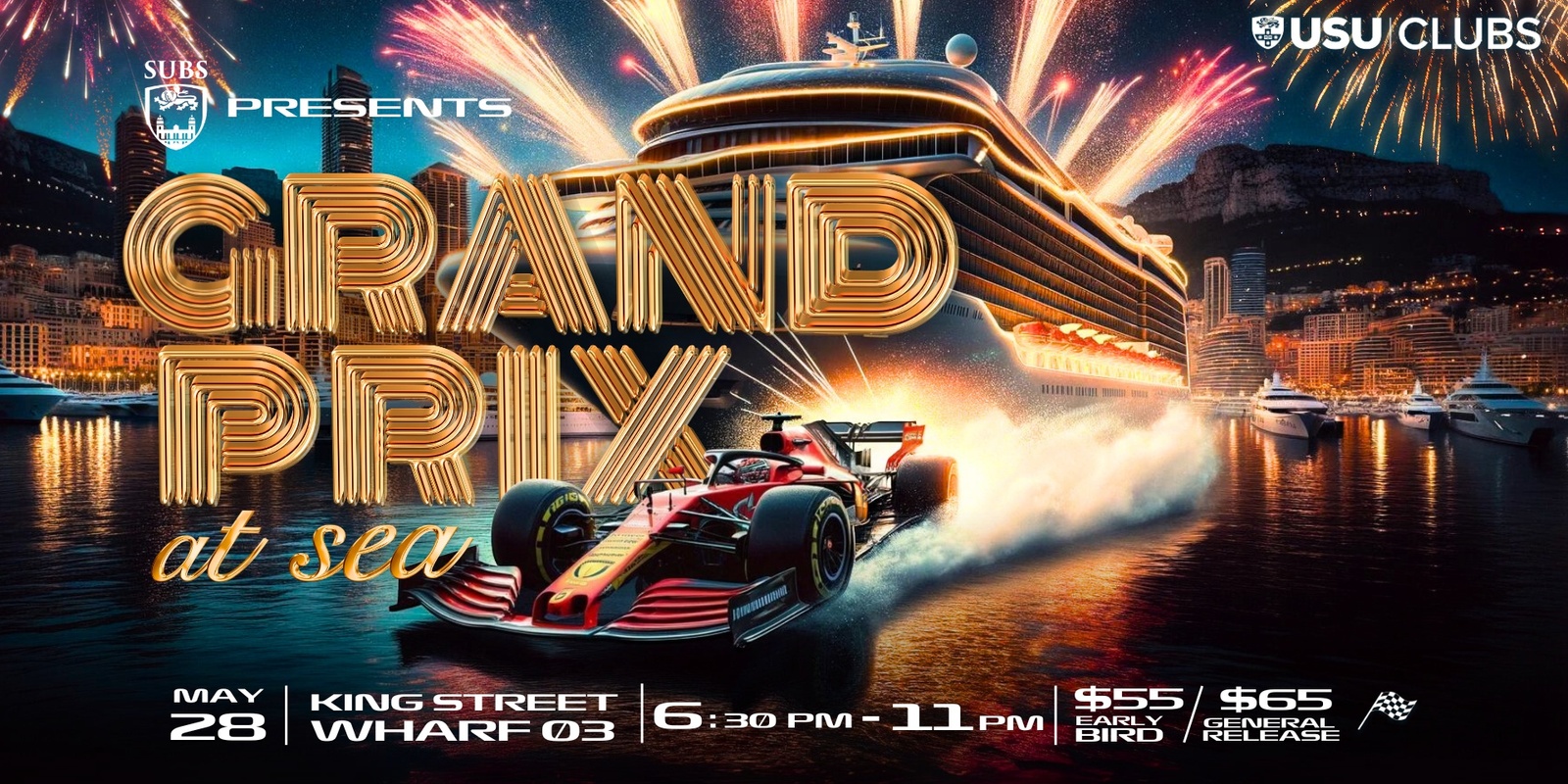 Banner image for SUBS Presents: Grand Prix at Sea Cruise