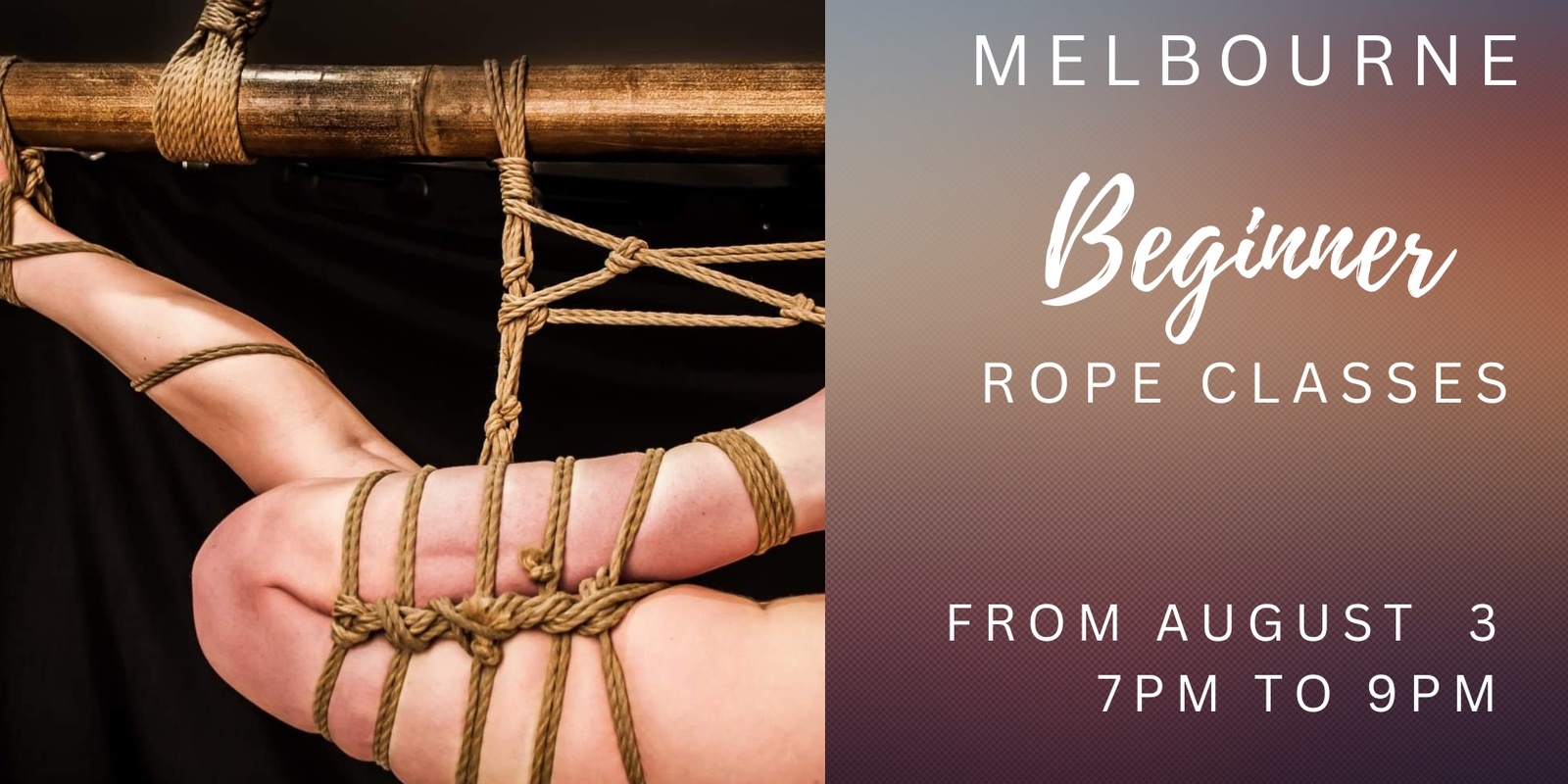 August Beginner Rope classes - Peer Rope Melbourne