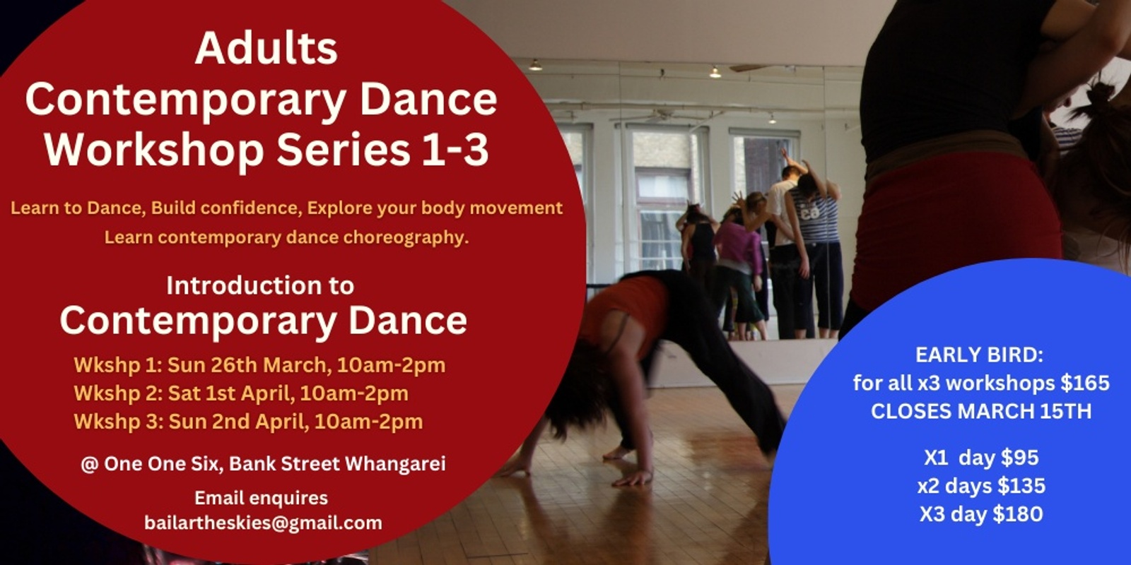 Banner image for Adults Contemporary Dance Workshop Series 1-3