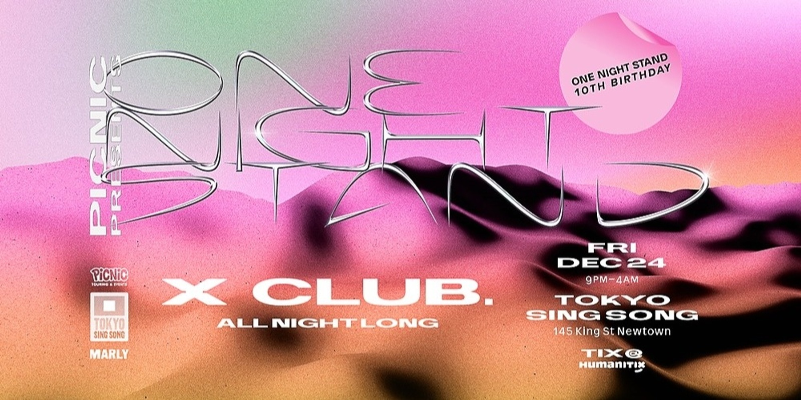 Picnic One Night Stand | X CLUB. | Humanitix