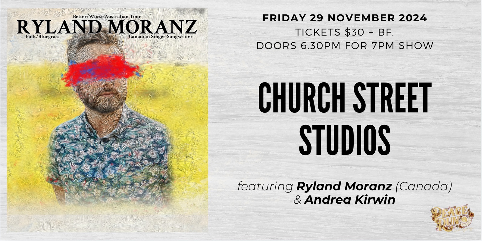 Banner image for Ryland Moranz (Canada) w/ Andrea Kirwin at Church Street Studios, Sydney