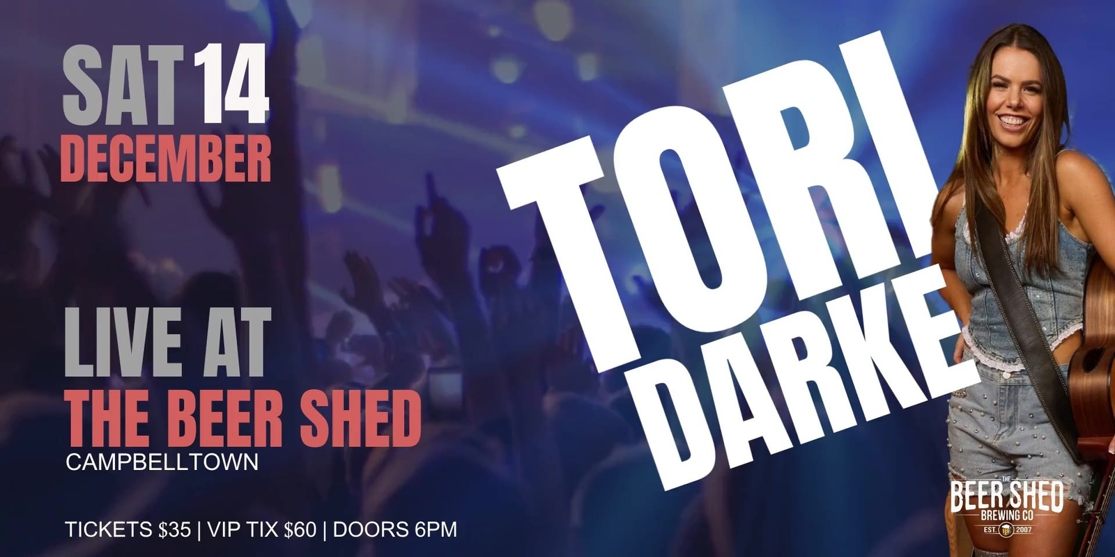 Banner image for Tori Darke Live at The Beer Shed