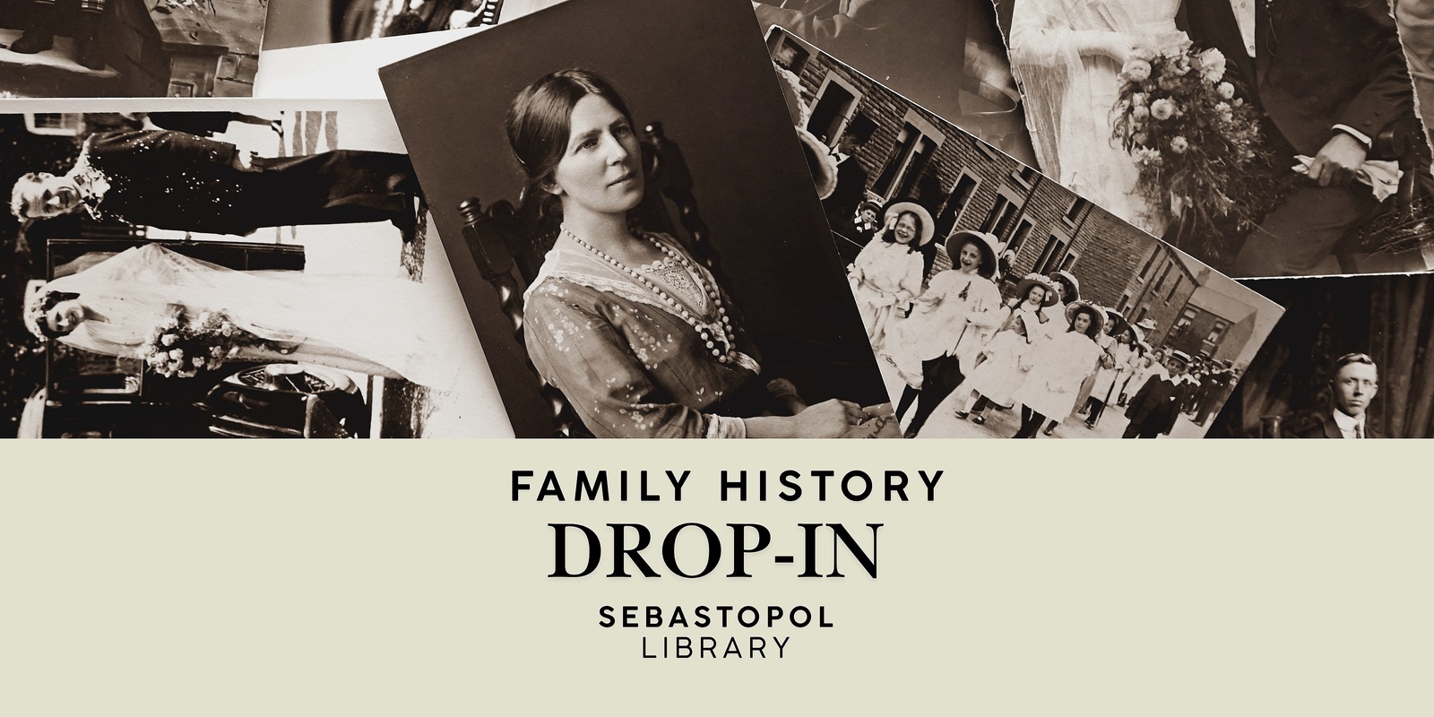 Banner image for Family History Drop-In • Summer 2024/25 • Sebastopol Library 